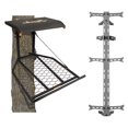 thumbnail image 1 of Muddy The Boss XL Hang On Tree Stand & Hawk Helium Set of 3 Climbing Sticks, 1 of 12