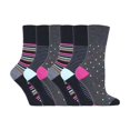 thumbnail image 1 of Gentle Grip - 6 Pairs Ladies Gentle Grip Non Elastic Crew Socks, 1 of 2
