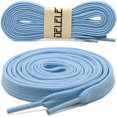 thumbnail image 2 of Solid Flat Shoelaces Hollow Thick Athletic Shoe Laces Strings 2 Pair, 2 of 7