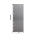 thumbnail image 2 of Cream Scraper Stainless Props Accessories Fondant Spatula Multi-duty Cooking Tools Polygon Serrated Plastering Tool Kitchen Dessert Shop Using Type2, 2 of 6