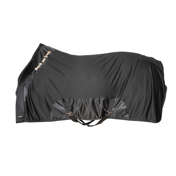 Back On Track Drap en Maille Royal Deluxe - Sport Équestre Couverture Légère Polyvalente Drap Stable avec 2 Boucles avant Fermeture Noire - 72 Pouces" (135Cm)