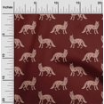 thumbnail image 1 of oneOone Cotton Flex Fabric Fox Block Decor Fabric Printed BTY 40 Inch Wide, 1 of 4