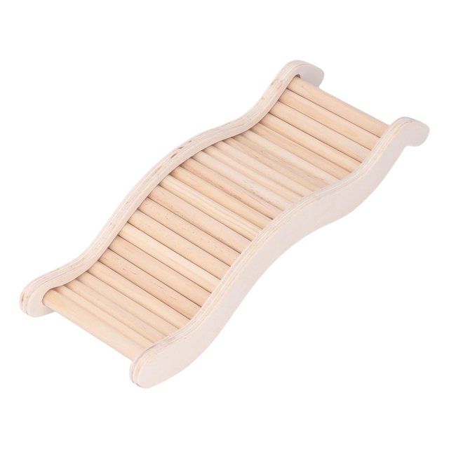 Hamster Climbing Toy Wooden Ladder Bridge Wooden Hamster Ladder Bendable Cage Toy For Small Animals