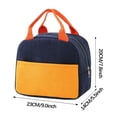 thumbnail image 2 of Lunch Bag Bento for Corduroy Insulation Large Capacity Lunchbox with Thickened Layer and Ice Pack Cold Preservation, 2 of 2