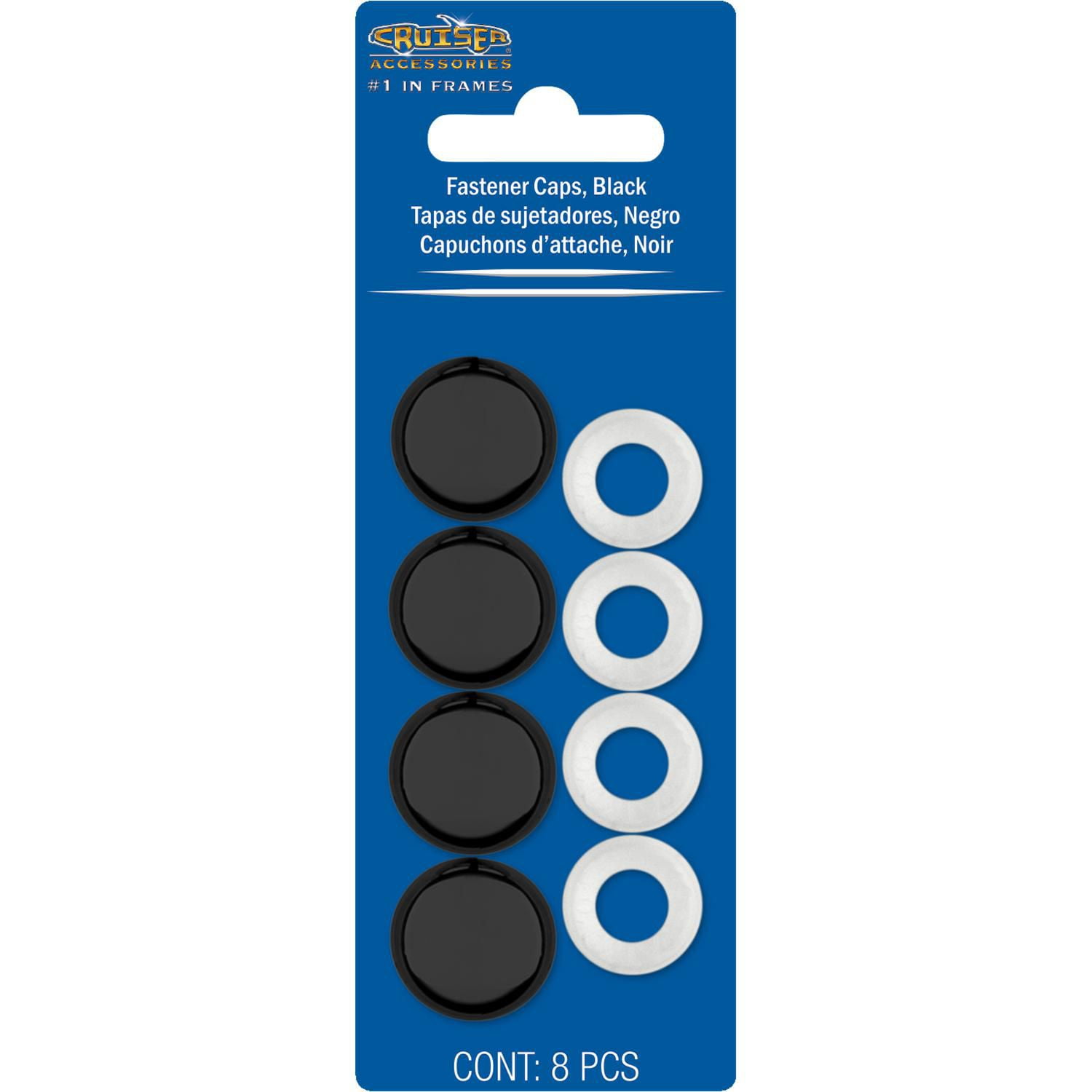 Cruiser Accessories, bouchons de fixation, ferrure noire