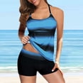 thumbnail image 2 of Tankini à Dos à Bretelles Imprimé pour Femmes Grande Taille, Ensemble Deux Pièces, Robe de Bain, 2 of 9