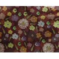 thumbnail image 4 of oneOone Georgette Viscose Maroon Fabric Florals Diy Clothing Quilting Fabric Print Fabric By Yard 42 Inch Wide, 4 of 4