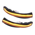 thumbnail image 3 of Side Mirror Blinker Light, Heat Resistant Dynamic Pair Door Mirror Turn Signal Light Smoky Lens  For Automobile, 3 of 8