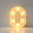 thumbnail image 1 of Vaidha Alphabet LED Letter Lights Light Up White Plastic Letters Standing Hanging A-M, 1 of 3