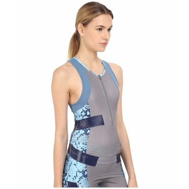 STELLA McCARTNEY x ADIDAS AI8456 Techfit Run Tank Mystery/Oyster Blue ( S )