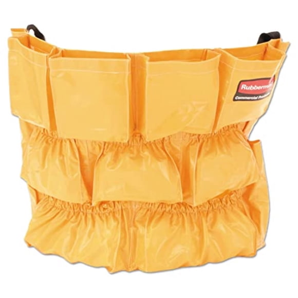 Rubbermaid Commercial Products Caddy d'Organisation pour Poubelles Brutes Jaune, Organisateur d'Outils de Rangement pour Bouteilles Vaporisateurs/essuie-Tout/gants/brosse à Récurer, 1 Unité
