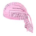 thumbnail image 3 of Turban pour Hommes en Coton Doux Chimio Cancer Foulard Rose, 3 of 6