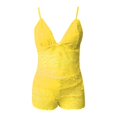 thumbnail image 4 of Birdeem Womens Bow Lace Solid Color Sexy Sling Pajama Set Sexy Lingerie Set, 4 of 12