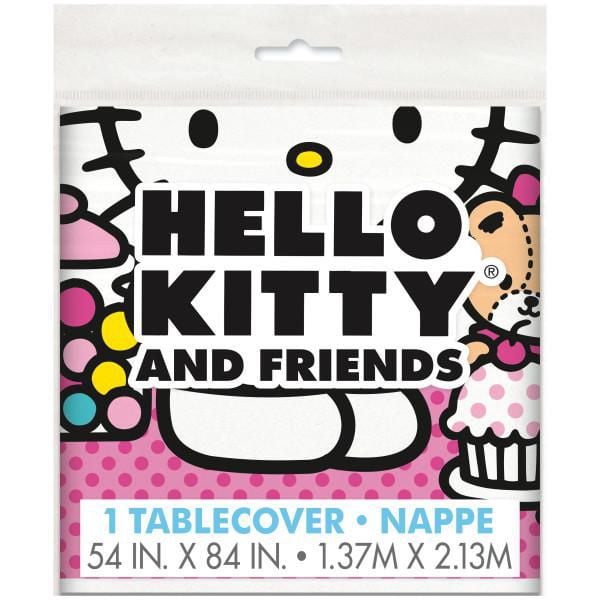 Nappe en plastique Hello Kitty, 84 po x 54 po