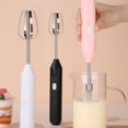 thumbnail image 4 of Sueyeuwdi Immersion Blender Kitchen Gadgets Electric Egg Beater Cake And Mixer Handheld Milk And Foam Machine Coffee Brewing Pink 16.6*5*13cm, 4 of 4