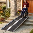 thumbnail image 2 of HOMCOM 10ft Wheelchair Ramp Scooter Mobility Non-Skid Layering Black, 2 of 10
