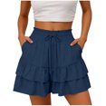thumbnail image 4 of Sentmoon Bermuda Shorts for Women High Waist Shorts for Women Plus Size Stretchy Solid Color Regular Fit High Waisted Shorts Women with Pockets Delightful S-2XL, 4 of 8