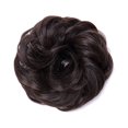 thumbnail image 2 of Chignon Bouclé Ondulé Épaissi Résistant à la Chaleur Attache Queue de Cheval Courte Extension de Cheveux Cheveux Extension 1 pcs Brun Moyen 45g, 2 of 4
