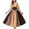 Robe de Costumes Renaissance Médiévale pour Femmes Manches Trompette Fée Gothique Rétro Corset à Lacets