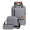 thumbnail image 2 of TopLLC Backpack Three Piece Set, Large Student Backpack, Suitable For School And Outdoor Travel, Computer Bag For Men And Women With Large Capacity, 2 of 3
