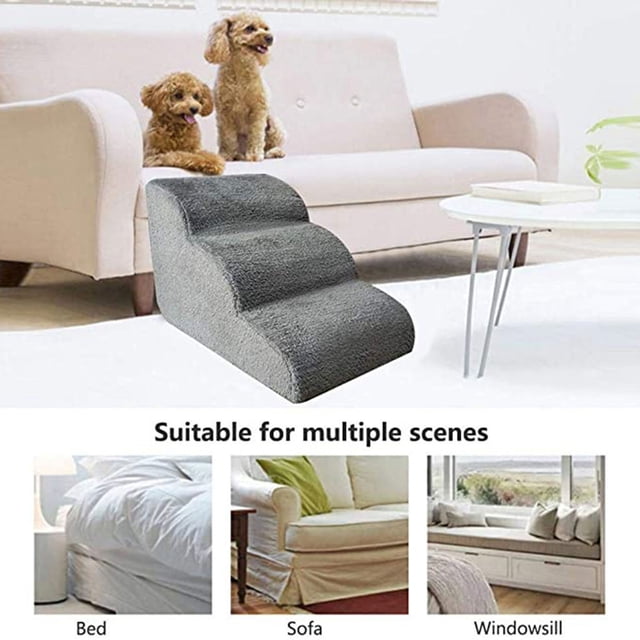 EGNMCR Stairs Ladder Pet Stairs Step Sofa Bed Ladder Dog Access Steps Bed Pets Step Sofa