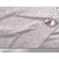 thumbnail image 2 of Soimoi Gray Rayon Crepe Fabric Cupcake Party Print Fabric by Yard 46 Inch Wide, 2 of 5