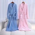 thumbnail image 4 of AherBiu Women's Robes Plush Warm Soft Long Robe Fleece Winter Party Housecoat Bathrobe with Pockets, 4 of 4