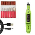 thumbnail image 2 of KLKCMS Portable Electric , Nail File Kit Manicure Pen Sander er for Acrylic, Gel Nails, Green, 2 of 4