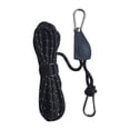 thumbnail image 1 of Vrorvz Heavy Duty Portable Adjustables Camping Rope with Windproof Tensioner Suit for Outdoor Travel Reflective Nylon Polyester Combination Includes Alloy Metal Pulley and Carabiner Clips, 1 of 1