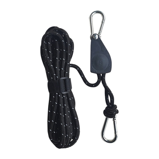 Vrorvz Heavy Duty Portable Adjustables Camping Rope with Windproof Tensioner Suit for Outdoor Travel Reflective Nylon Polyester Combination Includes Alloy Metal Pulley and Carabiner Clips