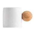 thumbnail image 2 of EGNMCR Rough Pottery Mini Cute Small Tea Cup Wooden Handle Coffee Cup Exquisite Classical Fresh Small Cups Ceramic Coffee Cup, 2 of 6