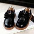 thumbnail image 4 of JDQJBZ Toddler Girls Mary Jane Flats Shoes Solid Color Bowknot Comfortable Soft Sole, 4 of 5