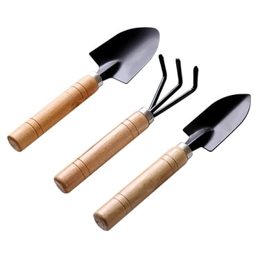 SLYNSHome Garden Tools Set,3 Piece Heavy Duty Gardening Tools Durable Garden Hand Tools with Non-Slip Handle Garden Gifts for Men Women