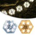 thumbnail image 4 of Solar Garden Lamp Hexagonal Ice Brick Garden Imitation Glass Floor Tile Lamp, 4 of 4