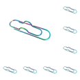 thumbnail image 1 of Metal Pen Clips,Paperclip Pen Holders for Notebooks and Papers,Multifunctional Pen Clips,Portable Metal Paper Clips,Pen Holder Clip for Notebook,Books,Planner,Journals,Clipboard and Paper,Blue 10PCS, 1 of 6