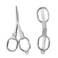 thumbnail image 2 of Matoen Folding Scissors Stainless Steel Portable Mini Travel Scissors Foldable Pocket Scissors Badge Small Scissors, 2 of 5