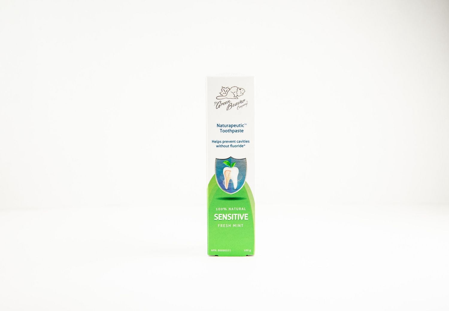 Green Beaver Dentifrice Naturapeutique Sensible 100% naturel - Menthe Fraîche