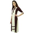 thumbnail image 3 of Phagun Kurta Kurti à Manches 3/4 en Rayonne pour Femmes, Tunique Décontractée d'Été, 3 of 7