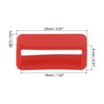 thumbnail image 2 of Unique Bargains Watch Band Strap Loops Silicone for 19mm Width Watch Band, Red 4 Pack, 2 of 5