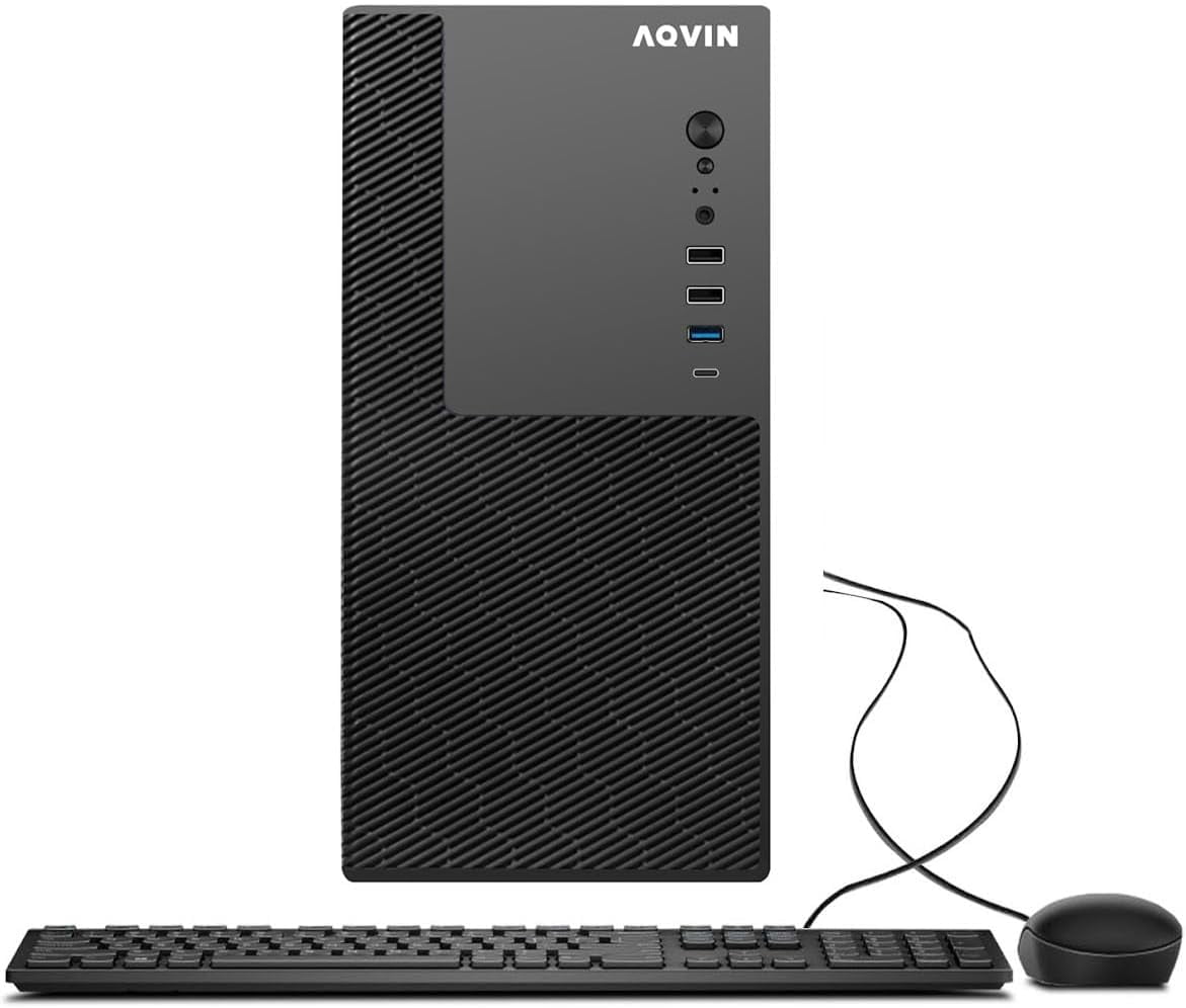 Windows 11 Business Desktop PC - Intel Core i7 Processor Up to 4.60GHz ~ 16GB DDR4 RAM ~ 512GB NVMe SSD ~  WiFi ~ Bluetooth ~  AQVIN