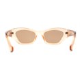 thumbnail image 2 of Womens Mod Thick Plastic Chunky Cat Eye Sunglasses Peach Brown, 2 of 4