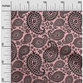 thumbnail image 2 of oneOone Polyester Spandex Medium Pink Fabric Asian Paisley Block Sewing Material Print Fabric By The Yard 56 Inch Wide, 2 of 5