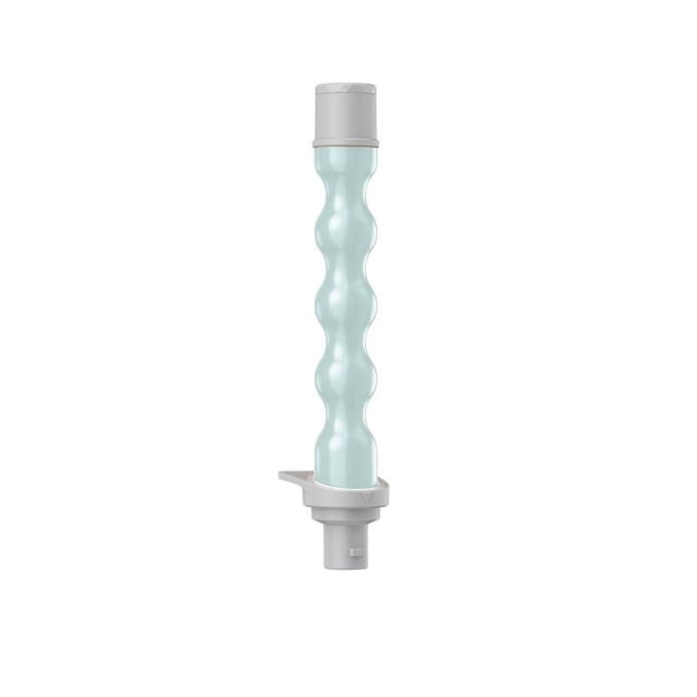 Style Chemistry by Conair® 1 in. (25 mm) Bubble Wand attachment with light blue ceramic-coated bubble-textured barrel and white plastic base, designed for creating textured curls and waves, compatible only with Style Chemistry Starter Pack Power Handle Base.