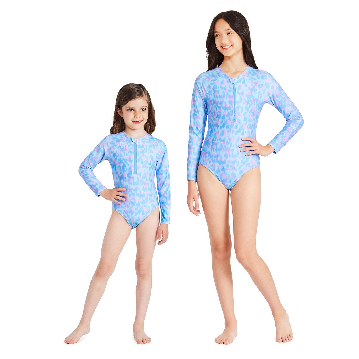 George Girls' Rashguard One Piece Swimsuit
