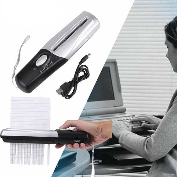 Aqestyerly House Essentials Portable Paper Shredders Small Handheld Usb Powered Stationery office Home Cutting Machine Paper Documents Cutting tool Shredders Apartment Home Essentials Clearance