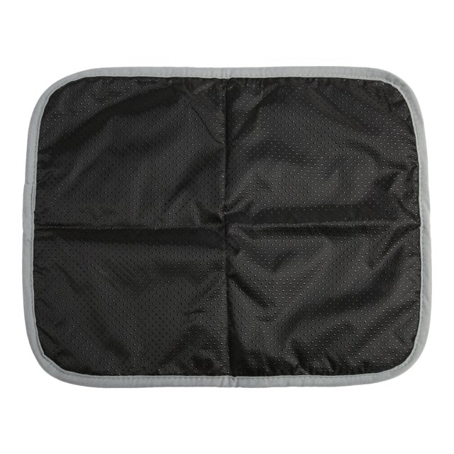 Pet Warm Pad, Polyester Fleece Comfortable Durable Cat Mat For Winter Dark Blue With Grey Trimming M