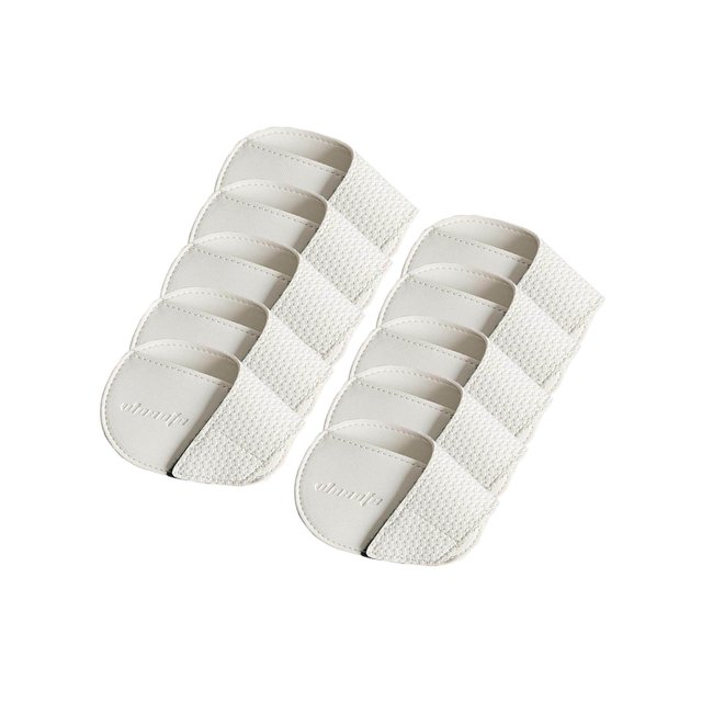 fastboy Golf Head Covers PU Portable Protector for Athlete Travel Golf Training White Large