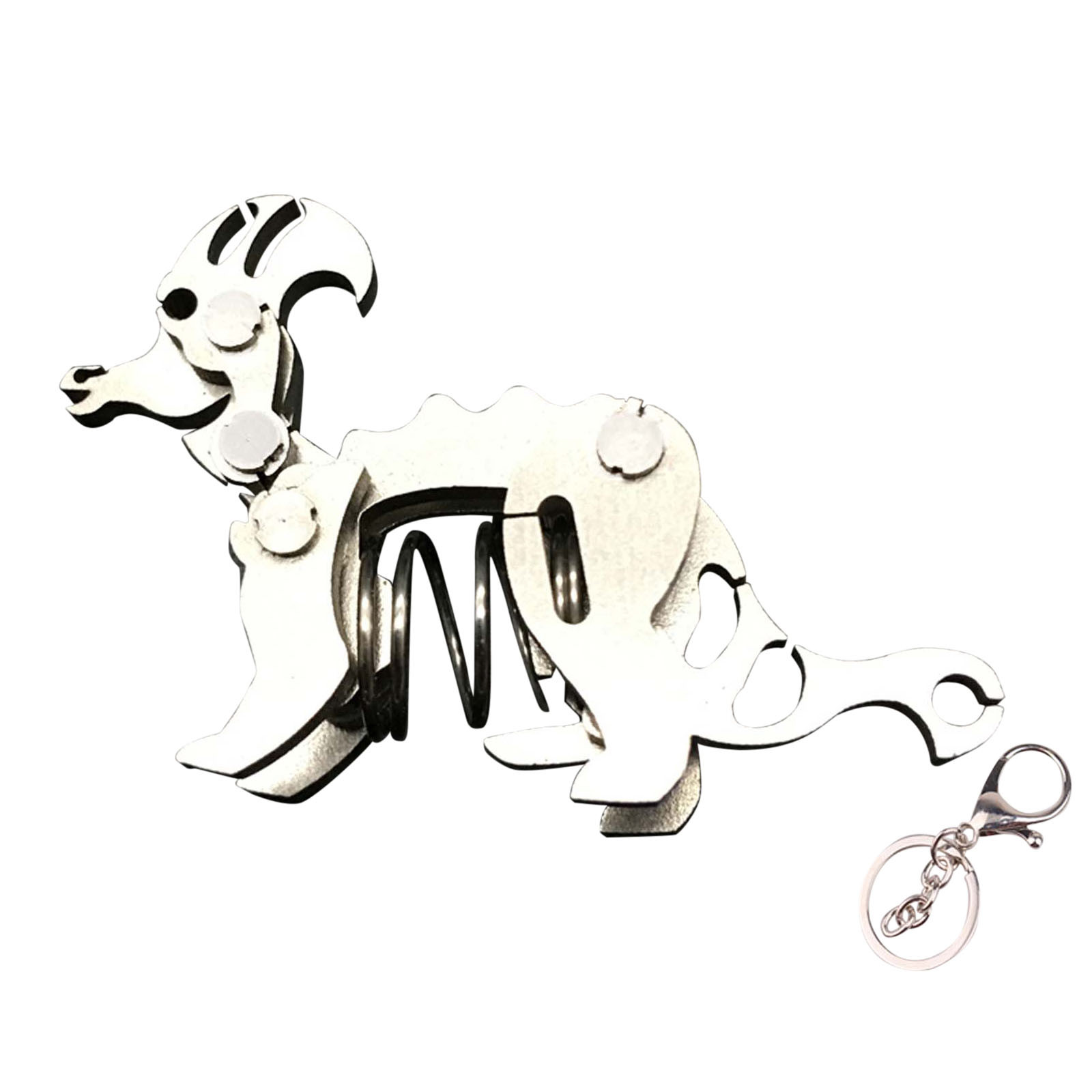 Up to 65% Off 3d Three-dimensional Metal Stainless Steel Model Mechanical Dinosaur Keychain Necklace Rings Earring Jewelry on Clearance