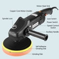 thumbnail image 3 of Waxer Buffer Polisher 1400W 7 Inch/6 Inch  Buffer Polisher Waxer 8 Variable Speed 600-3600 RPM Detachable Handle for Car Boat Sanding Polishing Waxing, 3 of 7