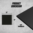 thumbnail image 4 of Performore Expanded PVC Sheet Lightweight Rigid Foam 3mm (1/8 Inch) 12 x 12 Inches Black Ideal for Signage, Displays, and Digital/Screen Printing by Ring Binder Depot, 4 of 4
